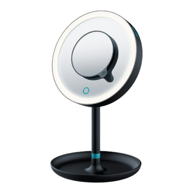 Espejo con Luz LED y Sensor Touch para Maquillarse, Incluye Espejo Magnético Extra de 5 Aumentos / BS45BF23 - Marca beurer®