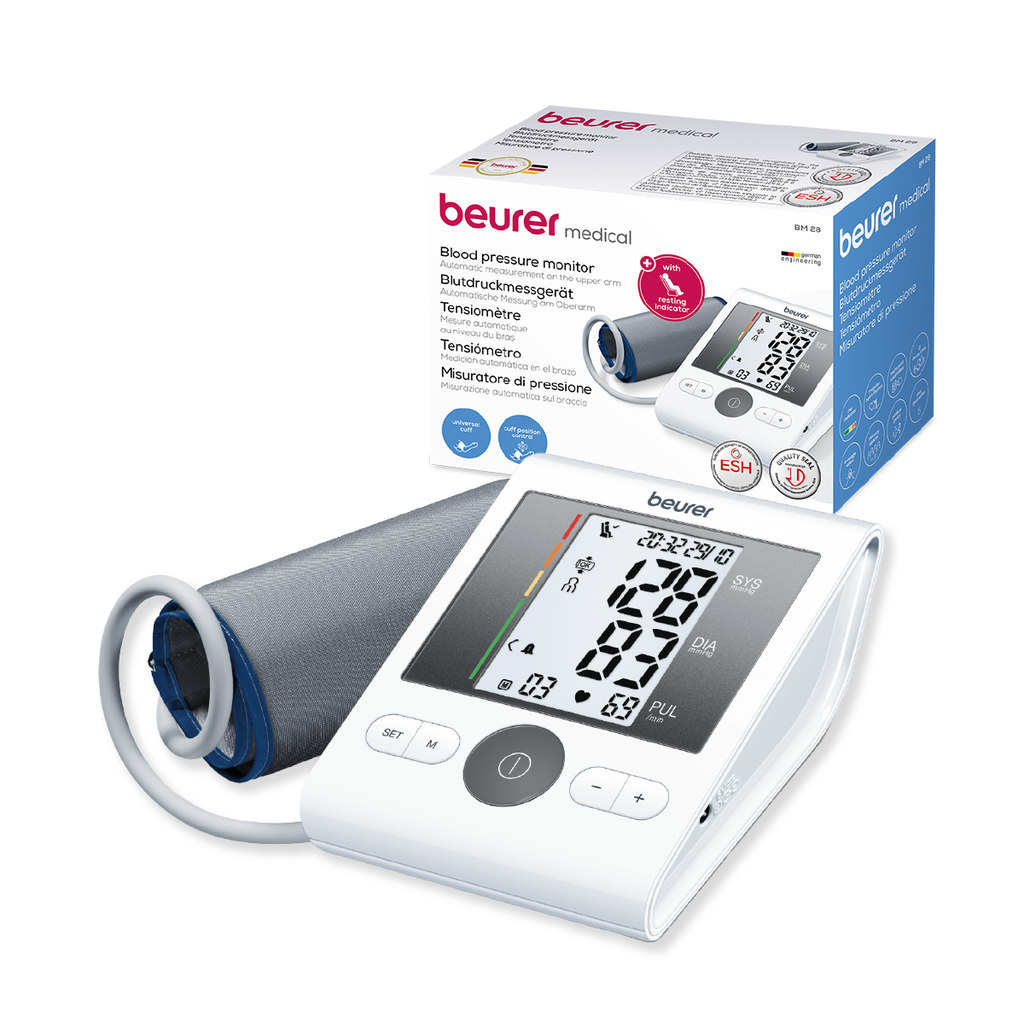 Baumanometro Digital BM28 de Brazo con Brazalete Universal / Monitor de Presión Arterial BM28 Marca Beurer®