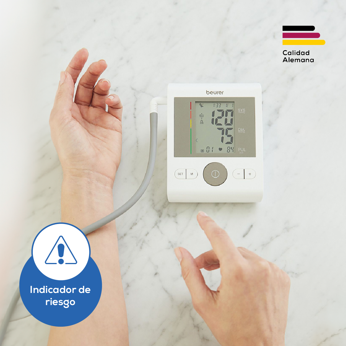 Monitor de presión arterial baumanómetro digital de brazo BM28 Marca Beurer