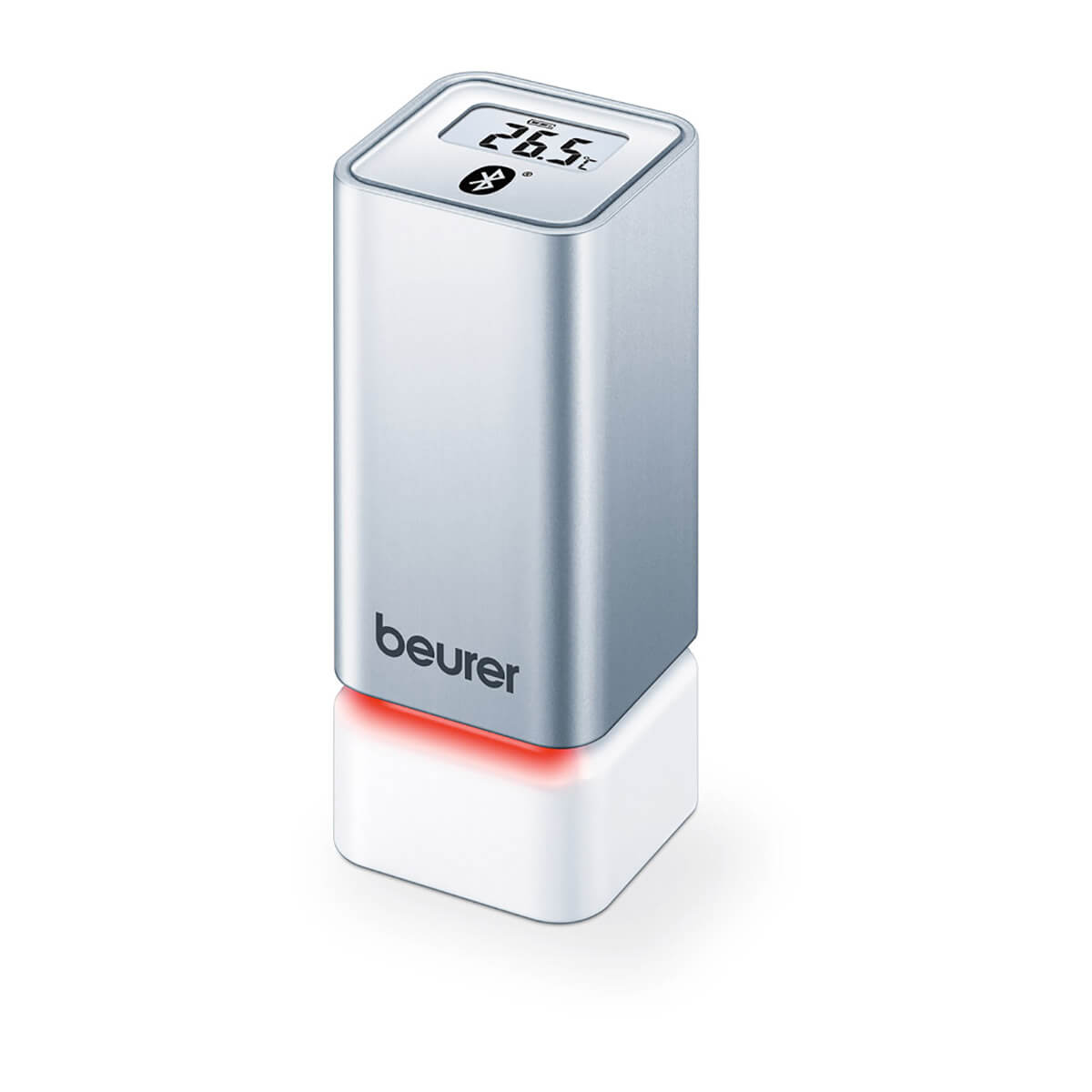Termohigrometro digital Bluetooth: mide temperatura y humedad, marca la hora, LED indicador (1182712954927)
