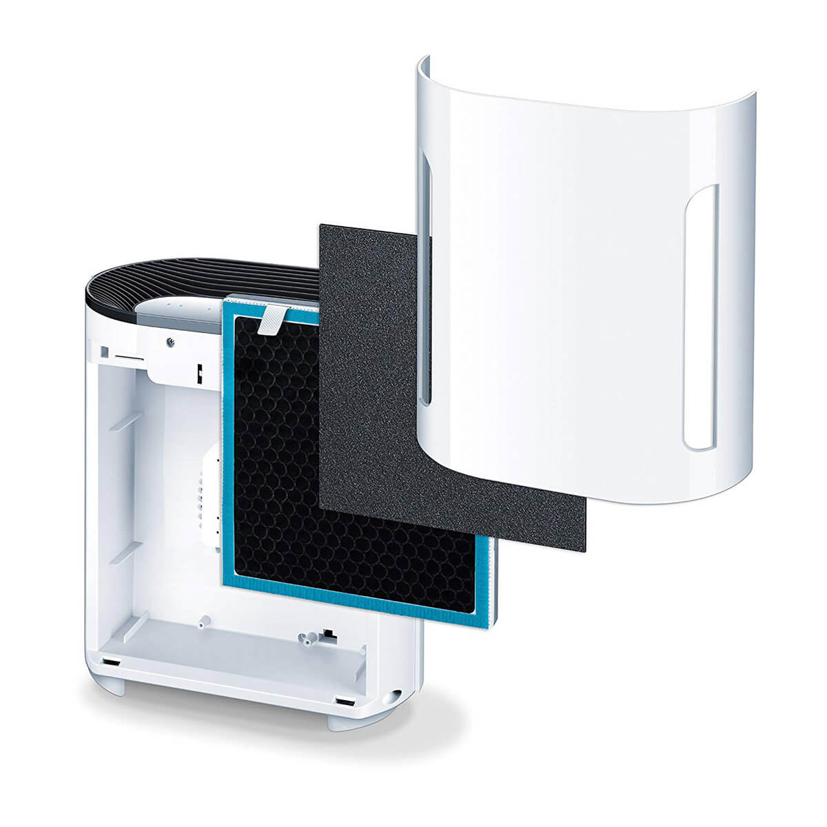 Set de filtros para purificador de aire LR200: prefiltro + filtro de carbón activo + filtro HEPA (4909688488076)