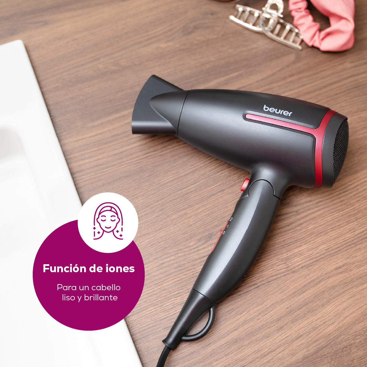 Secadora de Cabello HC25 Limited Edition Cherry | Marca Beurer