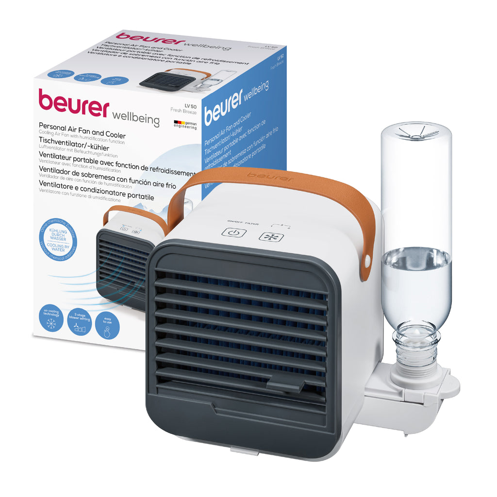 Enfriador y ventilador de Aire Portátil / Mini Aire Acondicionado LV50 Marca Beurer® con conexión USB