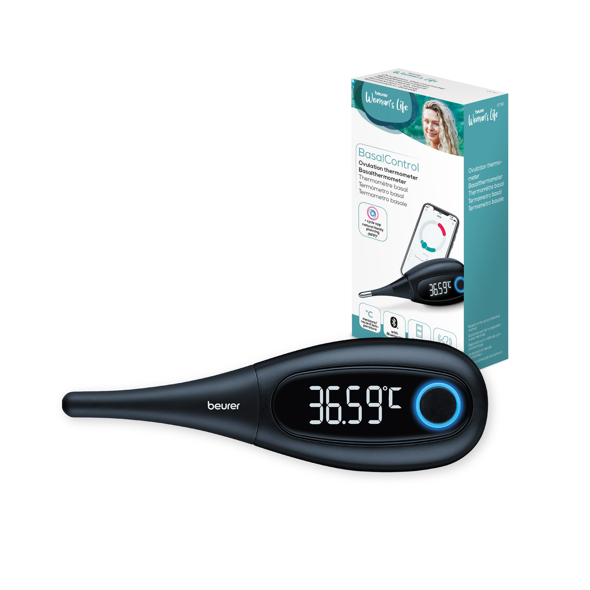 Termómetro OT30 Basal Resistente al Agua, Bluetooth de Técnica de Medición Oral y Vaginal / OT30 beurer®