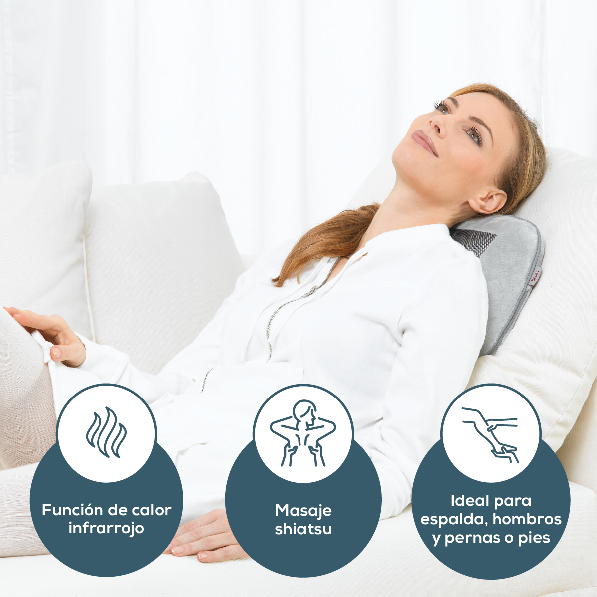 Masajeador Shiatsu Almohada Masajeadora Almohada Masajeadores