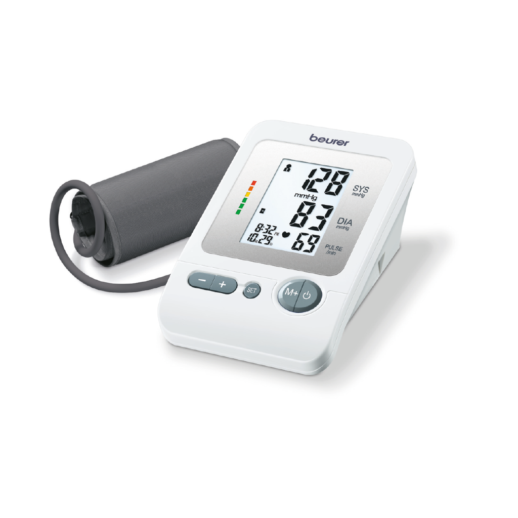Monitor de presión arterial baumanómetro digital con indicador de riesgos y detector de arritmias BM26 Marca beurer®