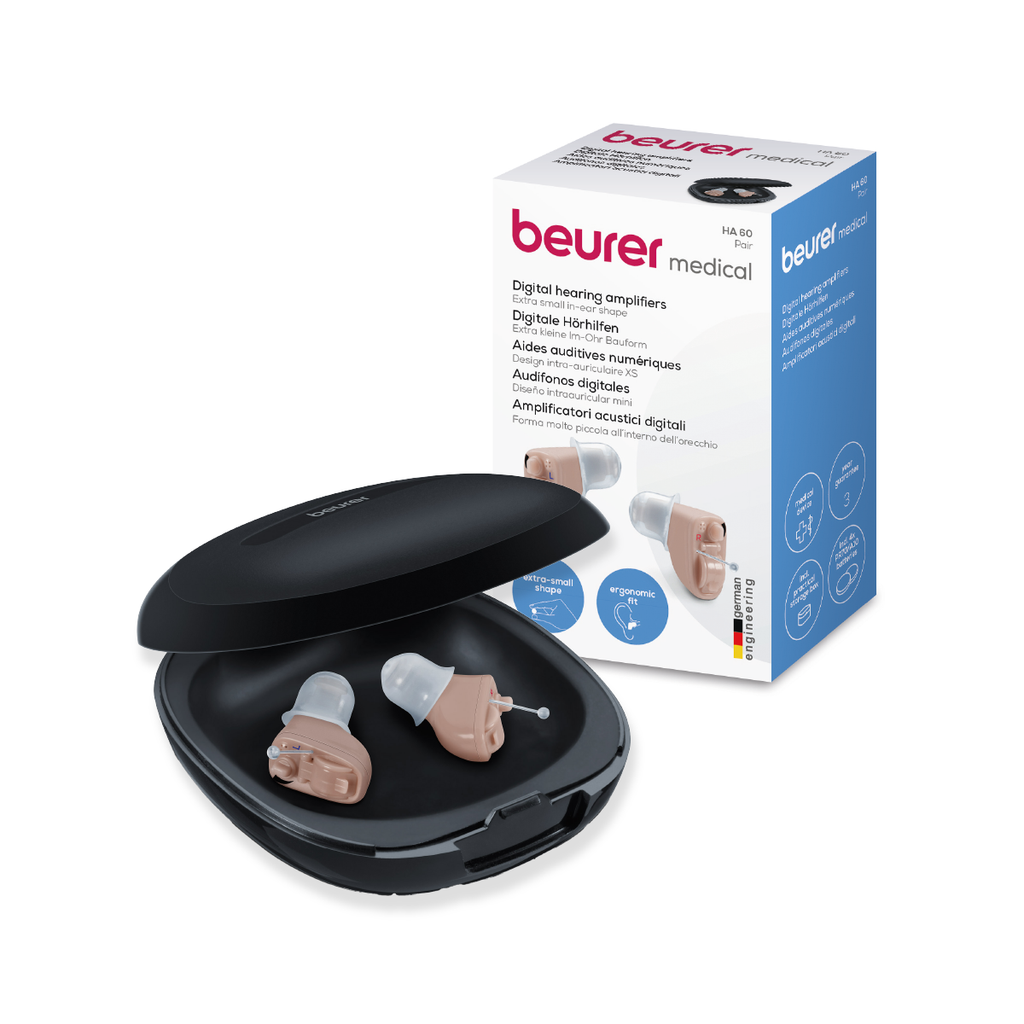 Aparato Auditivo HA60 Par Beurer / Amplificador Auditivo Ultra Discreto Beurer, Auxiliar para Oído