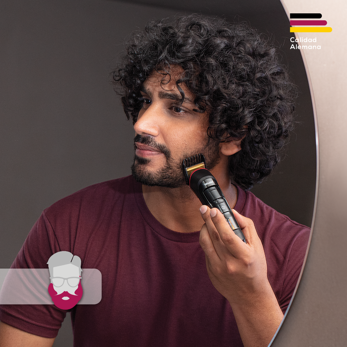 Rasuradora Eléctrica para Barba Beurer MN4X | Cuchillas de Titanio y Acero Inoxidable