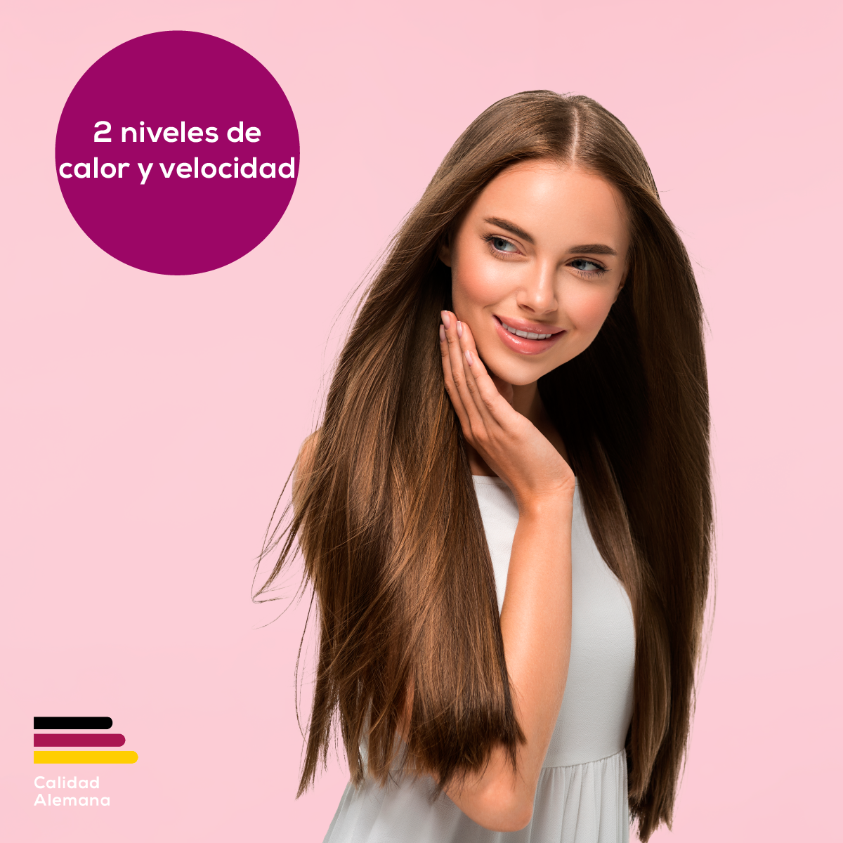 Secadora de cabello con 2 niveles y boquilla profesional HC17 - Marca Beurer