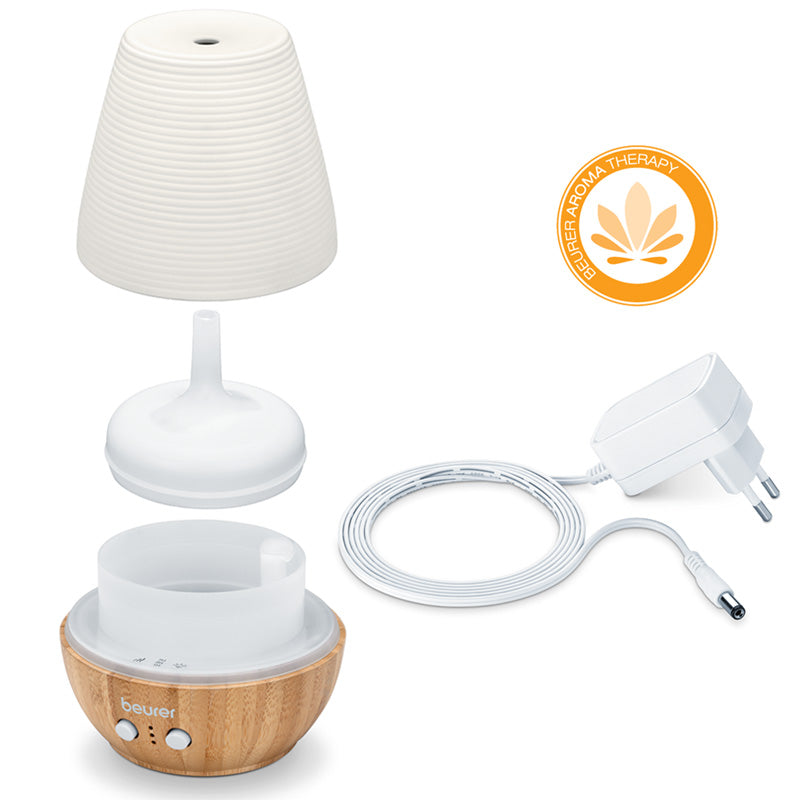 Difusor de Aroma con Luz LED de Bambú y Porcelana / LA40 Marca Beurer®