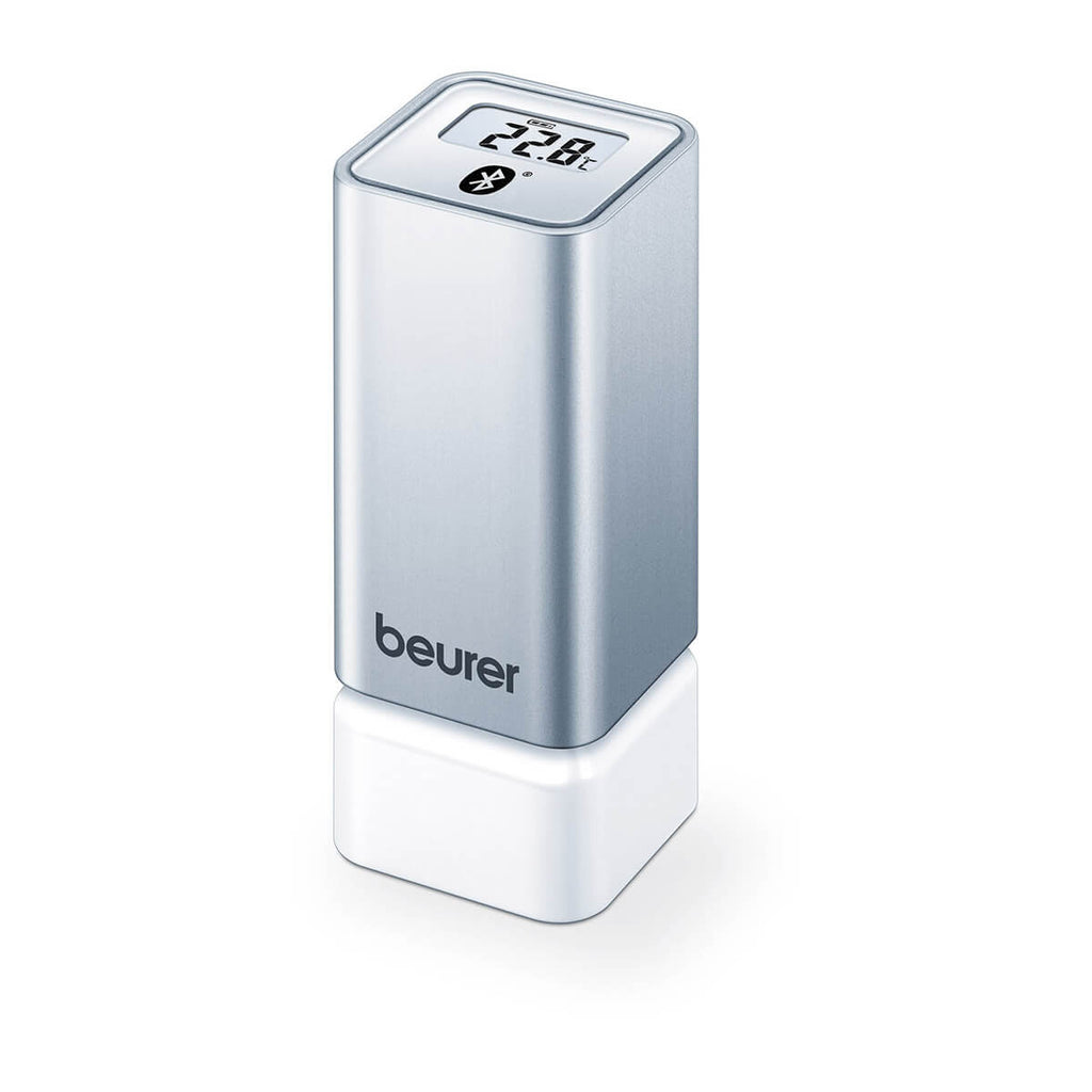 Termohigrometro digital Bluetooth: mide temperatura y humedad, marca la hora, LED indicador (1182712954927)