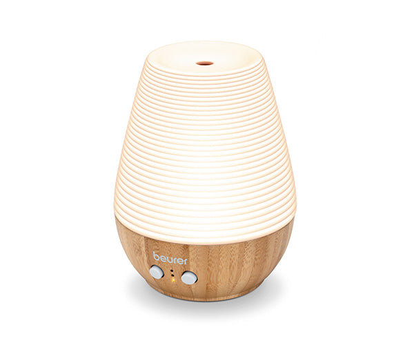 Kit Tapete Masajeador (Esterilla) para Yoga y Estiramientos + Difusor de Aroma Recargable con Luz LED de Bambú y Porcelana / MG280 + LA40 Beurer®